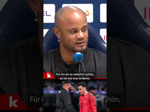 Kompany scherzt: Kopfballtor von Musiala "nicht erwartet" #shorts