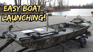 Launch A Boat By Yourself / Boat Launching Made Easy / How To Launch A Boat