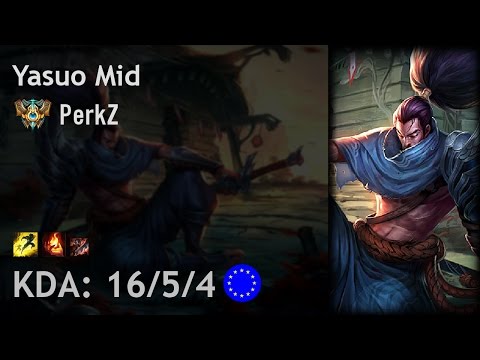 Yasuo Mid vs Katarina - PerkZ - EUW Challenger Patch 6.24