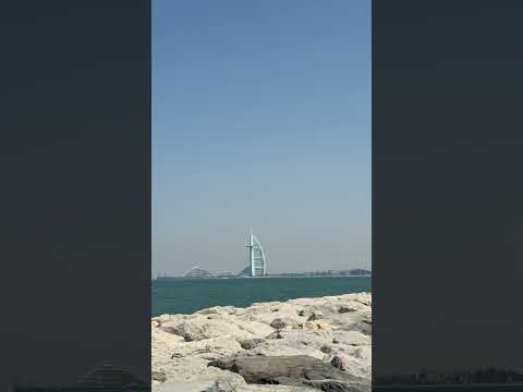 Breathtaking Palm Jumeirah Beach Views #trending #music #reels #travel #song #shorts #dubaiviews