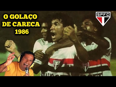 OSMAR SANTOS Guarani 3X3 São Paulo Careca's amazing goal in the 1986 Brazilian Championship Final