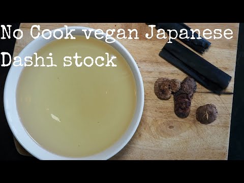 Try this easy vegan Japanese dashi stock with no cooking!