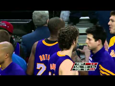 Kobe Bryant game winner vs. Raptors (Feb 12, 2012)