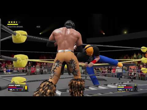 WWE 2K17 Apron DDT On Ladder