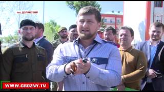 Реконструкция Долинского идет с опережением. Результаты работы оценил Рамзан Кадыров