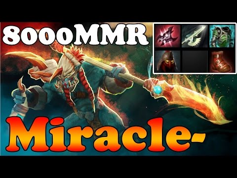 Miracle  Huskar 8000MMR Rampage in Dota 2