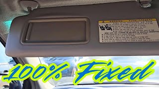 The ONLY way to fix Toyota saggy sun visor!
