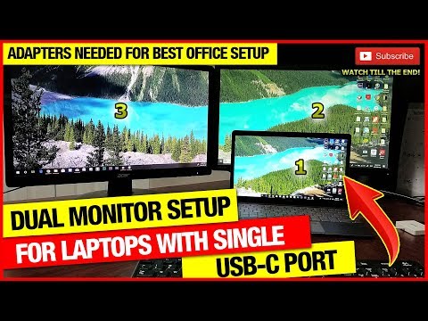 How to setup Dual Monitors to a laptop with single USB type C port (GUIDE FOR DUAL MONITOR)🖥️➕🖥️👍