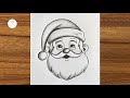 How To Draw Santa Claus Step By Step Easy Christmas Drawing Santa Claus Drawing