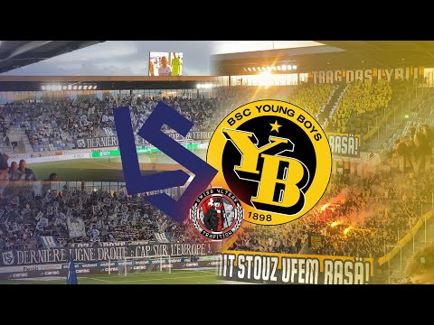 Lausanne Sport 3:2 BSC Young Boys | 03.05.2025 | Choreo, Pyro, Fanchants | Swiss.Ultras.Tradition