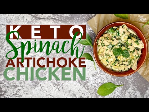 Instant Pot Keto Spinach Artichoke Chicken Bowl