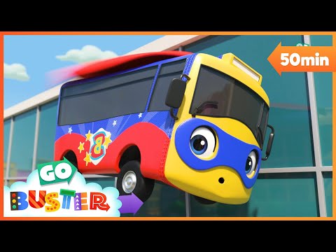 Super Hero Buster Saves the Day! | Go Buster - Bus Cartoons & Kids Stories