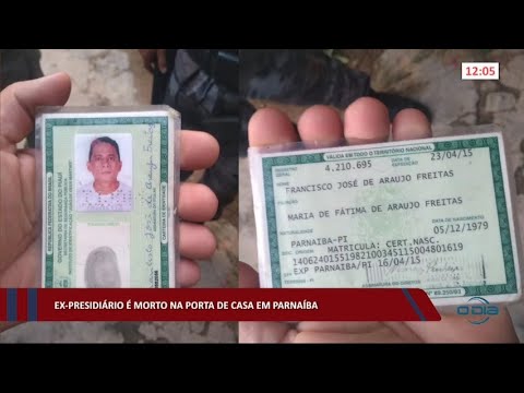 Ex-presidário é morto na porta de casa em Parnaíba 06 07 2022