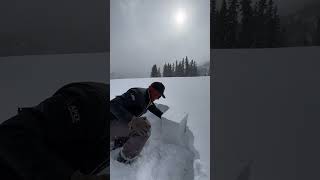 How to test if snow is &#39;avalanche ready&#39; 🏔️  -  🎥 johnathanbuckhouse