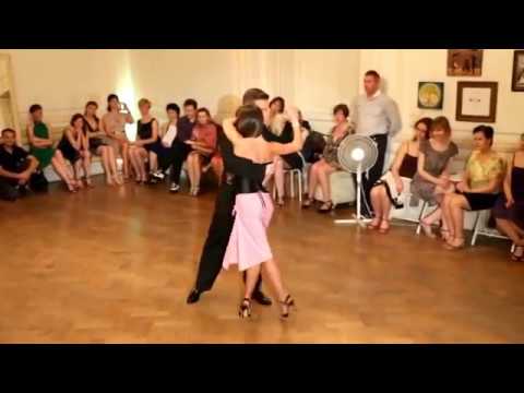  Stella Missé  and  Vladimir Khorev  are  dancing  at  Tangomania  in  2014