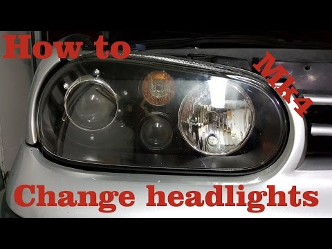 How to change headlights on your Golf MK4