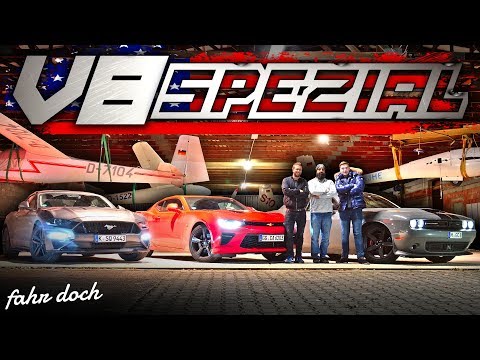 CAMARO vs MUSTANG vs CHALLENGER | Das große V8-DUELL! Fahr doch