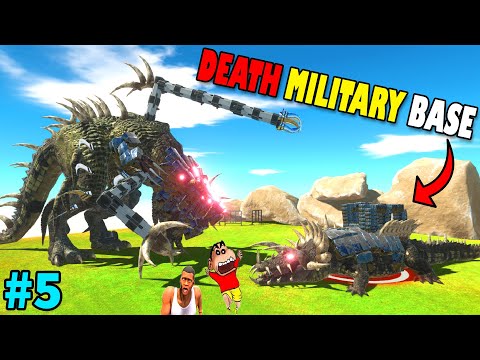 SHINCHAN MONSTER & HAMID FIGHTER JET CHOP vs REPTILES MILITARY BASE in ARBS Hindi | PART 5