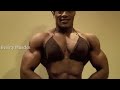 Huge Black Female Bodybuilder Flexing
