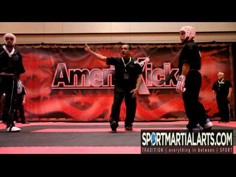 Jeromy Roque v Chris Milares - Men's Team Sparring - 2013 Amerikick Internationals