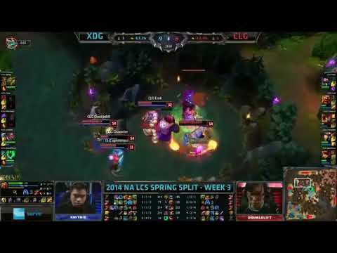 XDG Zuna Elise VS CLG Link Gragas Highlights   NA LCS Spring 2014 W3D2 HQ