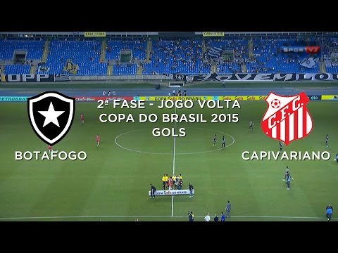 Gols - Botafogo-RJ 3 x 0 Capivariano-SP - Copa do Brasil - 06/05/2015