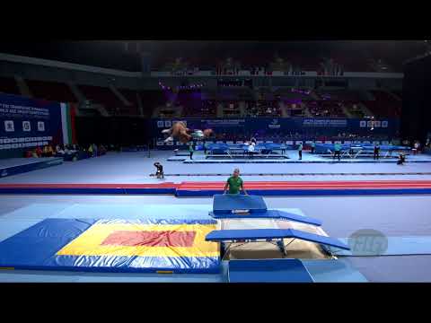 CARVALHO Maria (POR) W - 2022 Trampoline Worlds, Sofia (BUL) - Q Double Mini Exercise 2