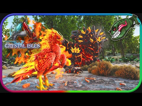 Ark: Crystal Isles | Taming Embertross & Crystal Magmasaur #4 (Modded Ark Crystal Isles)