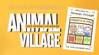 Animal Village Advent Box Unboxing 🐾 | Cute Stickers Only Advent Calendar