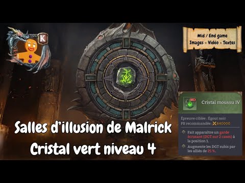 Salles d'illusion de Malrick : Cristal vert niveau 4