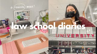 a realistic week in the life of a working law student ⚖️ law school diaries