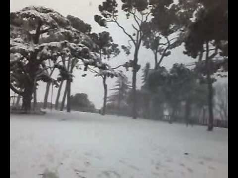 Neve a Fermo (FM) - Bufera di neve al Duomo