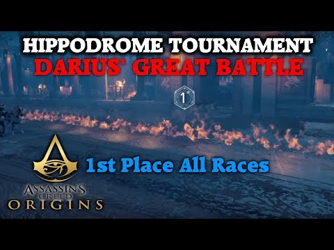 Assassin's Creed Origins - Darius´ Great Battle - Hippodrome Tournament - 1st Place All Races