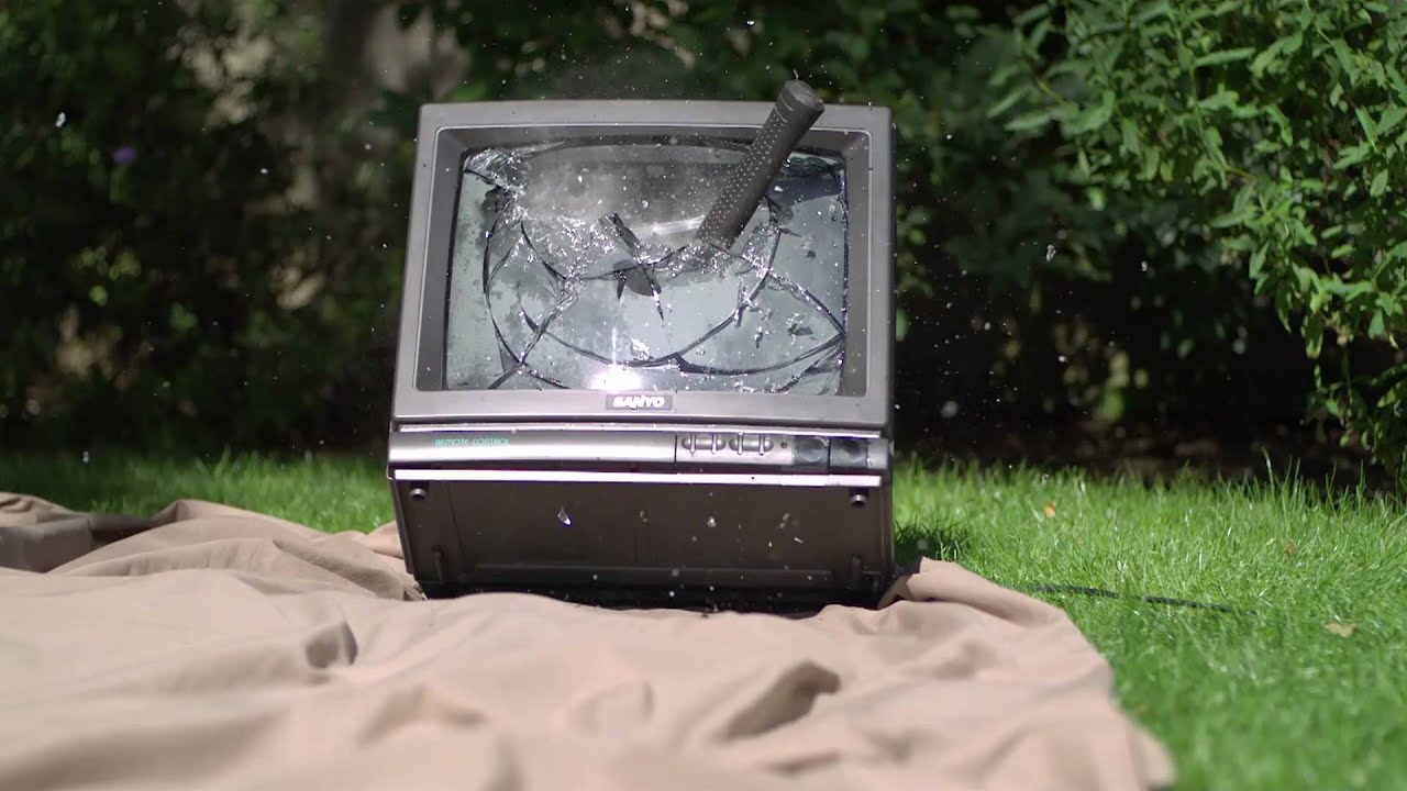 Smashing a TV in Slow Motion - The Slow Mo Guys thumnail