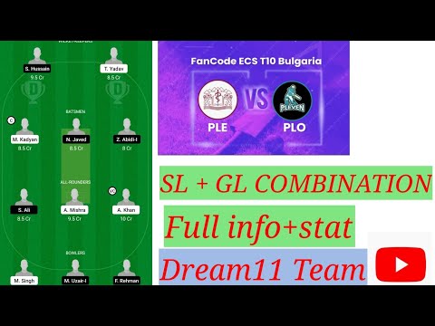 PLE VS PLO Dream11 prediction| PLE VS PLO Dream11 team| PLE VS PLO Dream11 Today match| #plevsplo