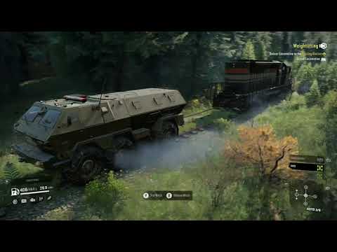 SnowRunner : Diesel Locomotive TASK(Grainwoods River) Wisconsin USA