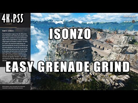 Isonzo, Grenade Kill Grind Easy