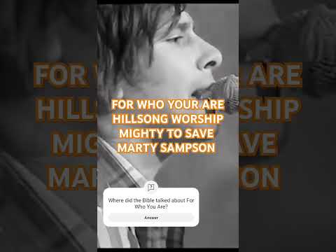 For Who You Are - Marty Sampson