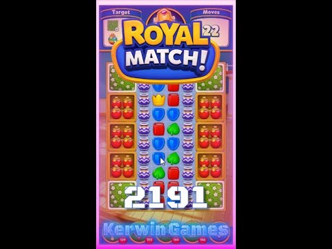Royal Match Level 2191 - No Boosters Gameplay