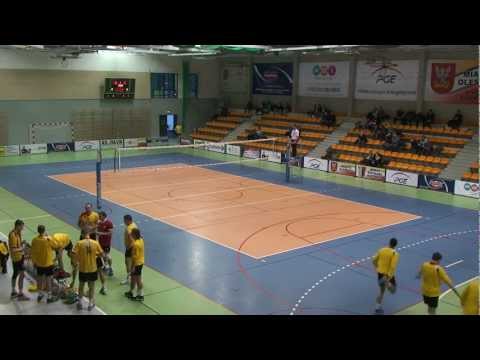 mecz MOKiS Siatkarz Oleśnica-Tygrysy Strzelin 3:0 - volleyball 23.02.2013 Polska