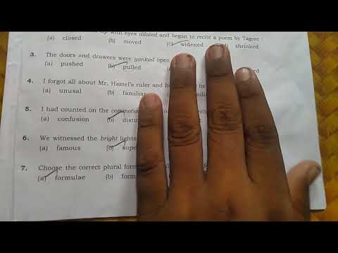 10th English Answer