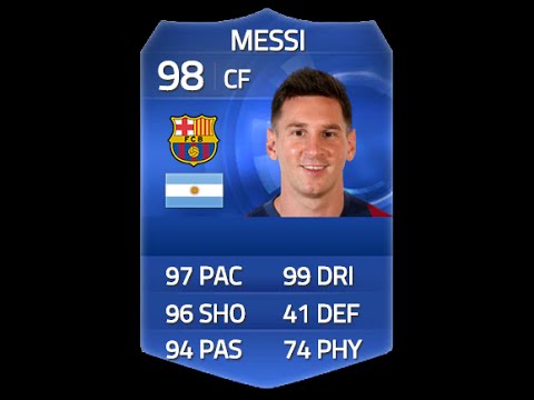 FIFA 15 TOTY MESSI 98 Player Review & In Game Stats Ultimate Team