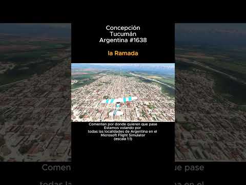 Concepción, Tucumán desde el Microsoft Flight Simulator #concepcion #tucuman #argentina #msfs2024