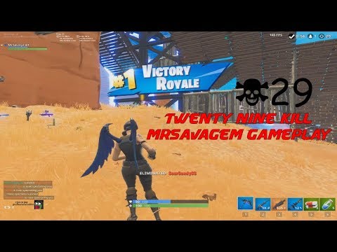 29 Kill Solo Squad Gameplay - Fortnite Battle Royale Gameplay