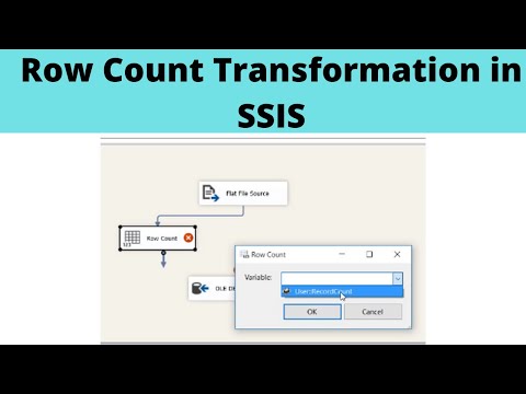 27 Row Count Transformation in SSIS | RowCount Transformation in SSIS