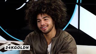 24kGoldn Talks New EP Growing Pains and Plays Finish That Phrase | Hollywire