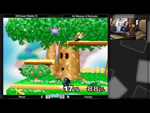 ROCSmash Weekly #3 - Winners Finals - Pisces (Marth) vs Cauchy (Fox)