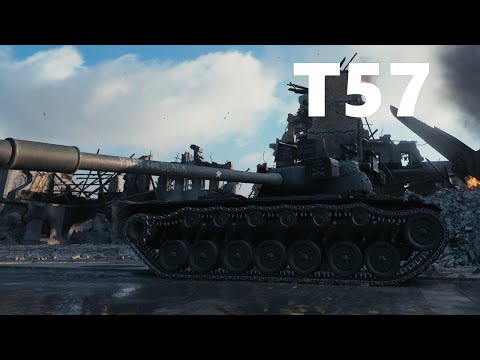 T57 Monster Killstreak: Best Moments of a Legendary Tank Replay World of tanks! 8K DMG complete 4K