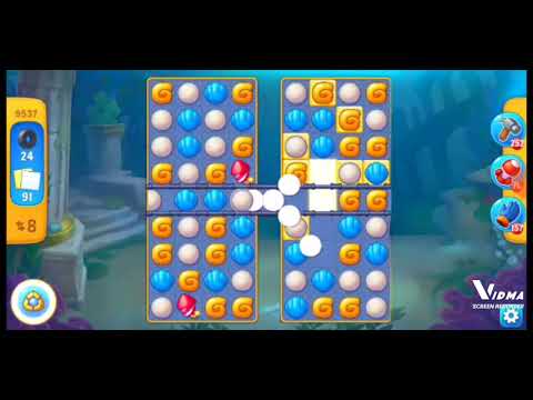 Fishdom. 9537 level no boosters and diamonds. 15 moves