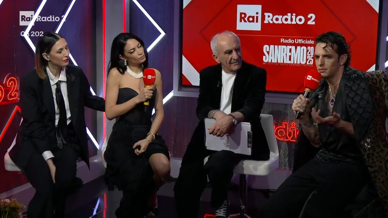 Intervista a Elodie e Achille Lauro (Serata Cover) - Radio 2 a Sanremo